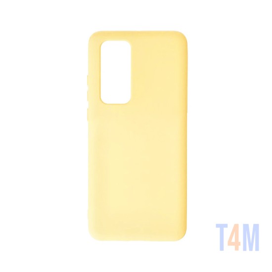 Capa de Silicone para Huawei P40 Amarelo